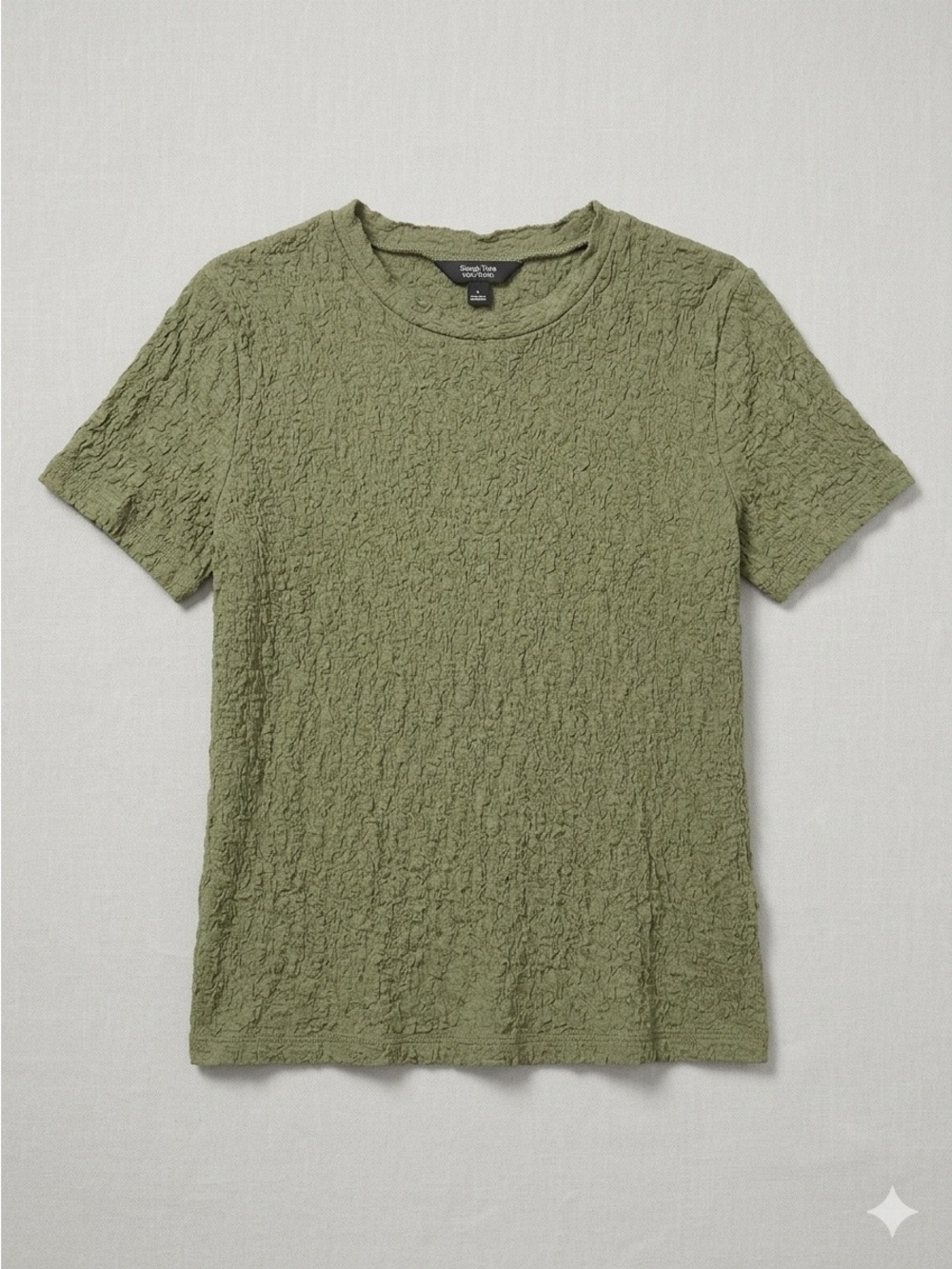 Simply Vera Vera Wang Textured Olive Top